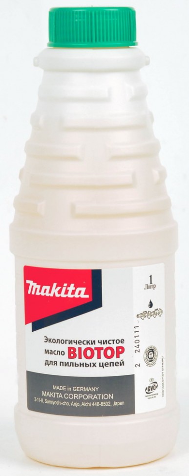 Масло для смазки цепей Makita Biotop, 1л (980408610)