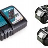 Набор 2 аккумулятора Makita BL 1860B 6 Ач и Зарядное устройство DC 18 (19RC60-2)