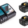 Набор 2 аккумулятора Makita BL 1850 5 Ач и Зарядное устройство DC 18 (19RC50-2)